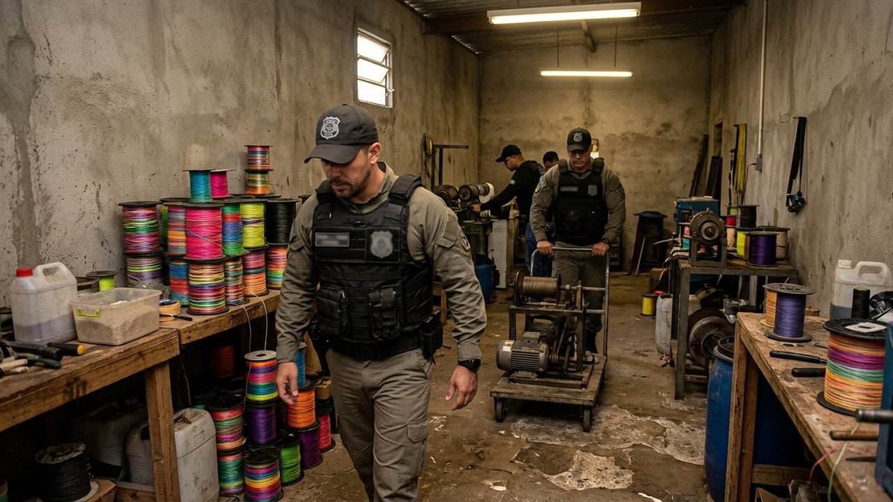 Polícia fecha fábrica clandestina de linha chilena em Jacarepaguá com faturamento de até R$ 15 mil diários