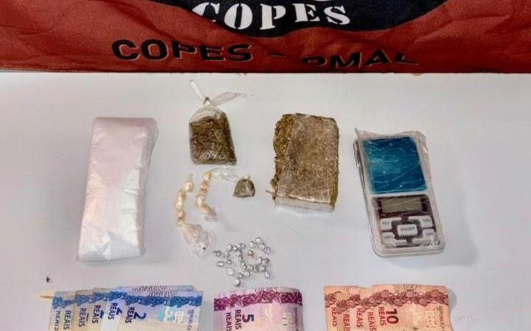 PM-AL apreende adolescente com drogas e dinheiro em Piranhas