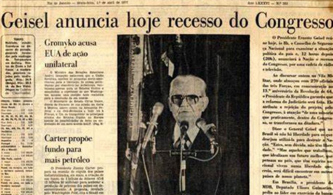 13 de abril: em 1977, desaba o Pacote de Abril sobre a cabeça do povo