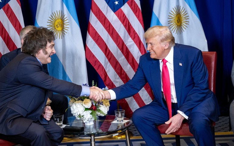 Milei anuncia acordo para isentar visto de argentinos para os EUA