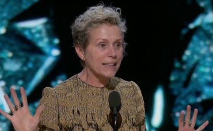 Frances McDormand faz discurso acalorado e de inclusão no Oscar 2018