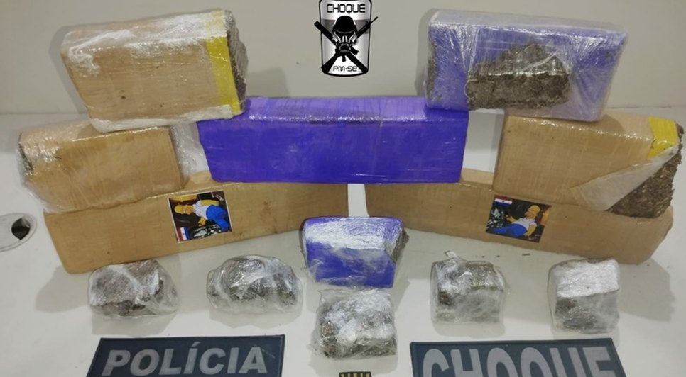 Homem é preso com 5kg de maconha em Nossa Senhora do Socorro / Foto: Foto: SSP/Divulgação