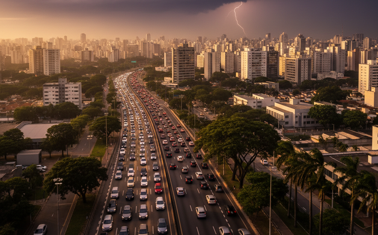São Paulo registra mais um dia quente e tem alerta para temporal