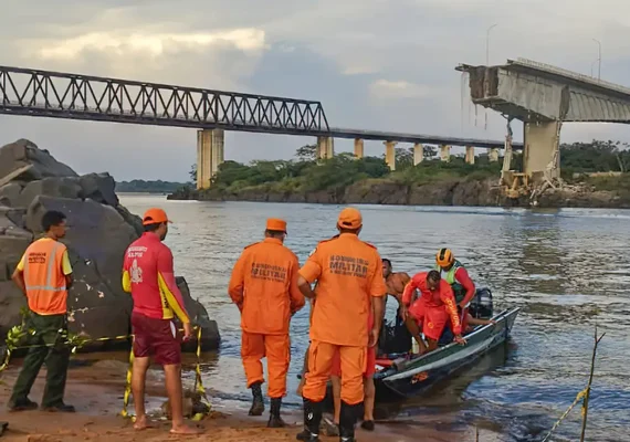 Ponte entre Tocantins e Maranhão desaba; uma morte é confirmada