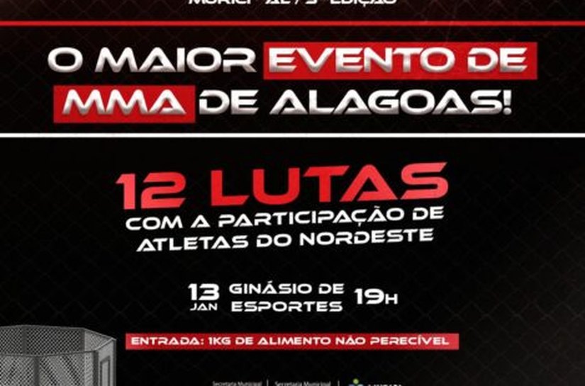 Murici será palco da 32ª edição do MFC, maior espetáculo de artes marciais de AL