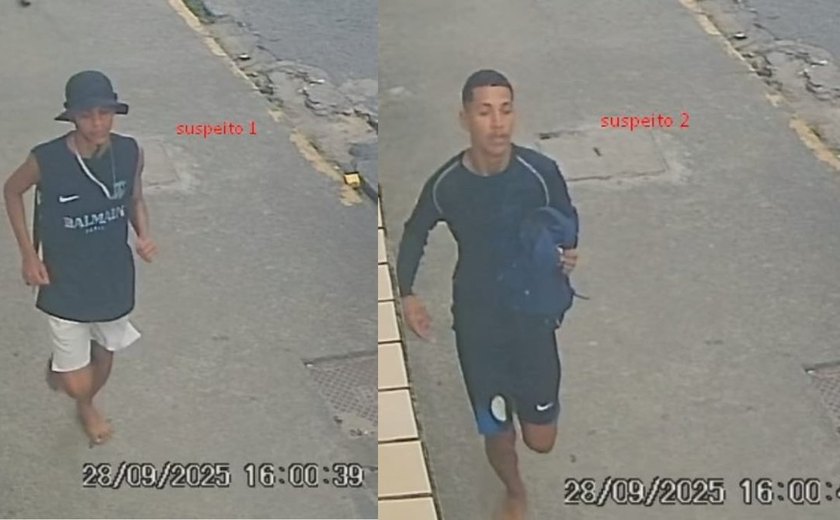 Polícia divulga imagens de suspeitos de matar pescador em emboscada na orla de Pajuçara