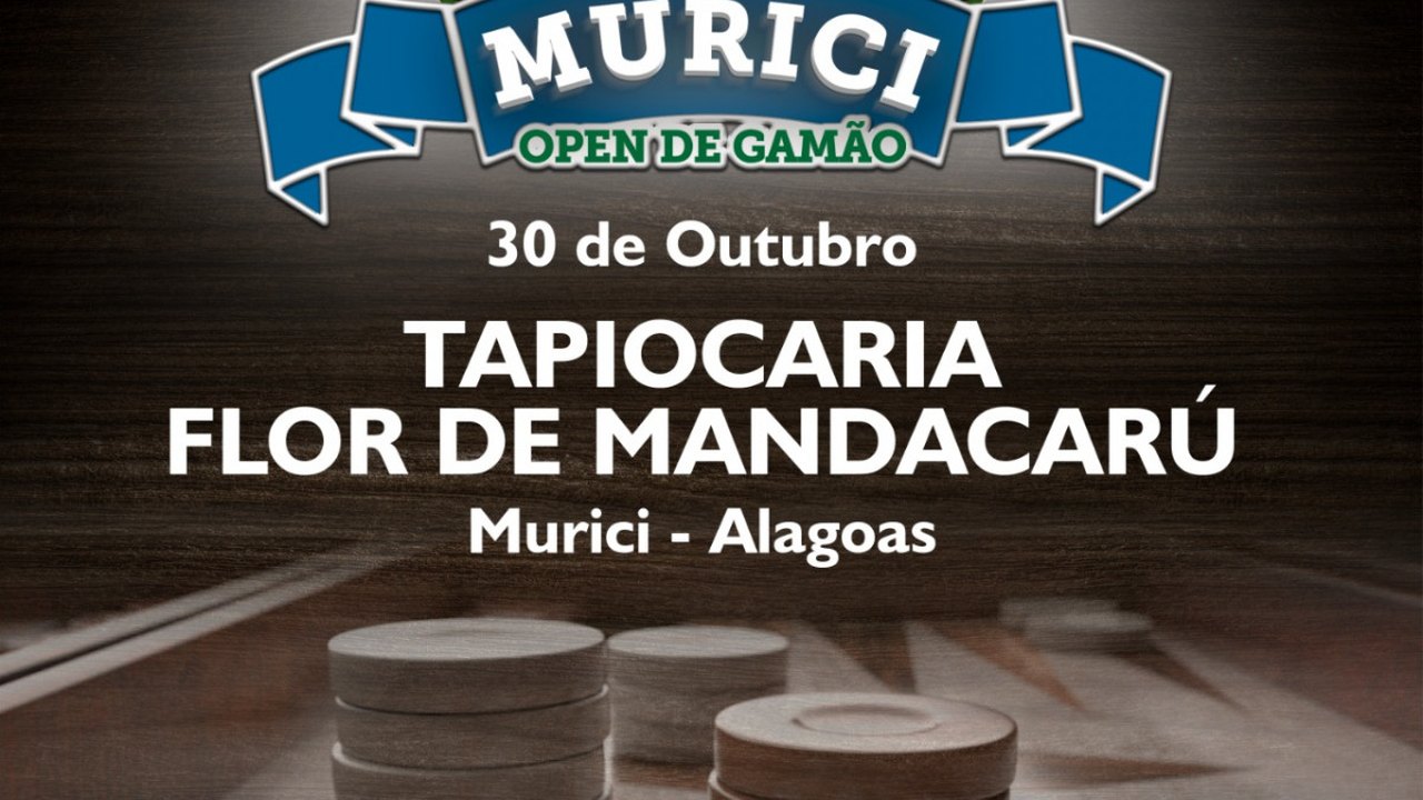 Murici Open de Gamão terá cobertura do Esporte Campeão, da TV Pajuçara
