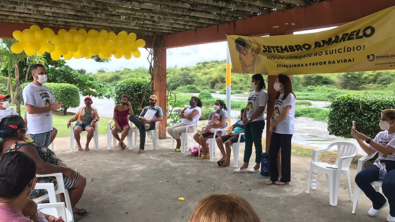 Setembro Amarelo: Prefeitura de Branquinha reforça a valorização da vida e da saúde mental