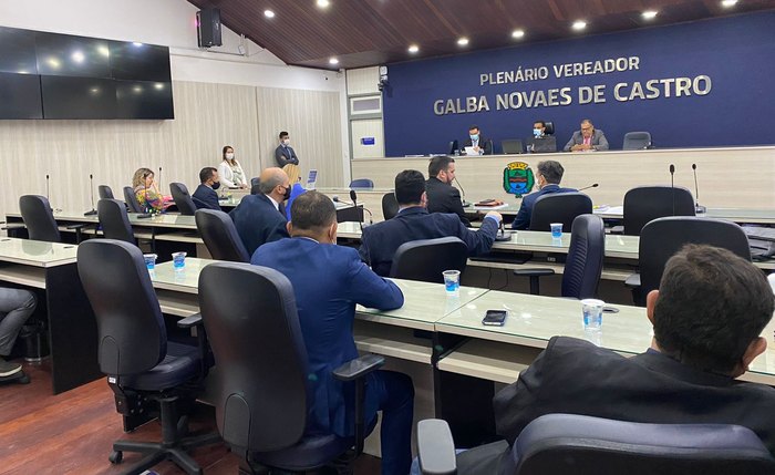 Plenário da Câmara Municipal de Maceió durante sessão