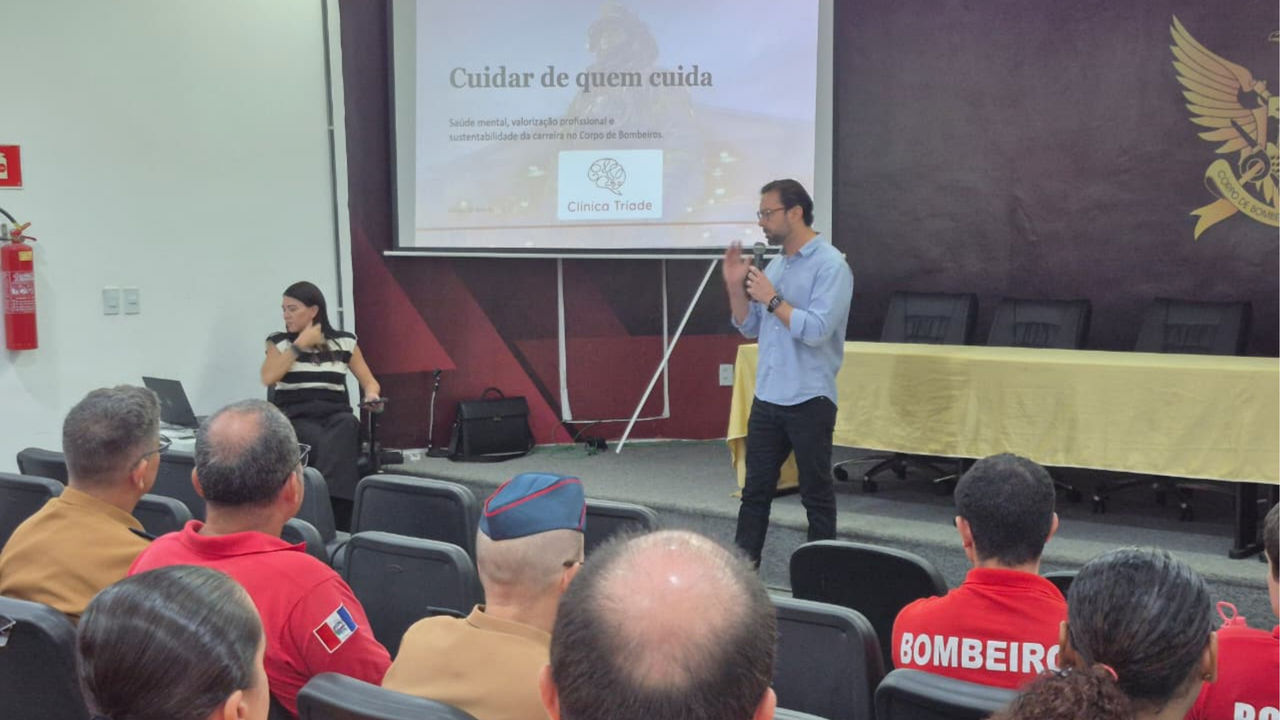 Bombeiros militares participam de ação voltada à saúde mental no ambiente de trabalho