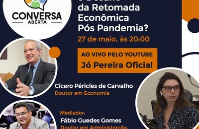 Coronavírus: deputada Jó Pereira discute, com especialistas, retomada econômica pós-pandemia