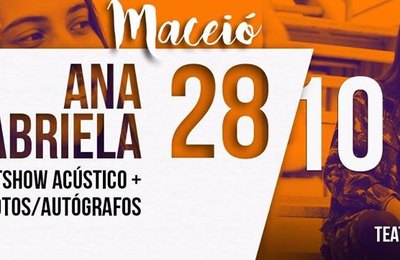 Ana Gabriela se apresenta no Centro Cultural Arte Pajuçara