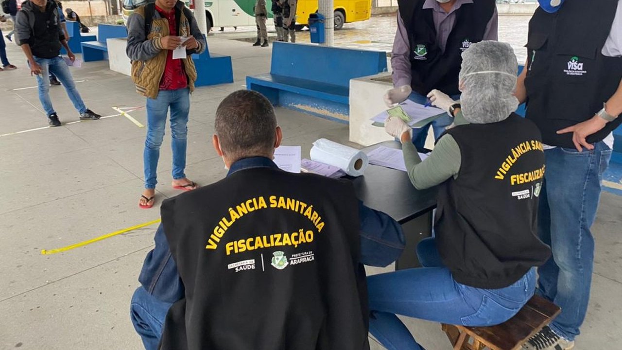 Secretaria de saúde intensifica cuidados no desembarque de passageiros em Arapiraca