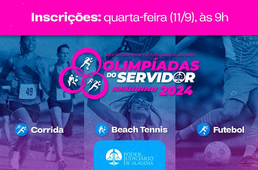 Inscrições para corrida, futebol e tênis de praia começam nesta quarta (11)