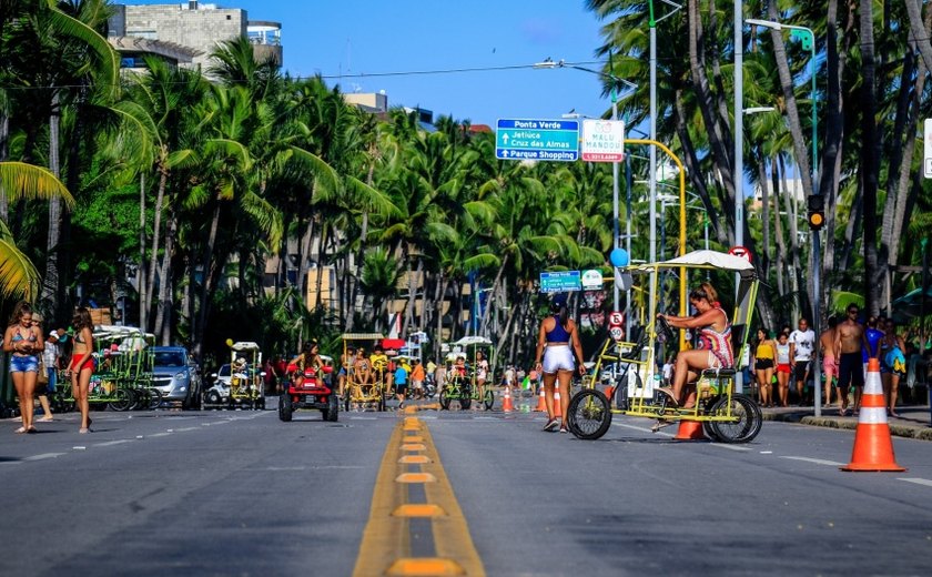 Espaço da Rua Aberta na orla de Ponta Verde será ampliado aos domingos