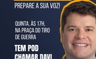 Davi Davino Filho chega a São José da Laje para ouvir o povo e debater o futuro de Alagoas