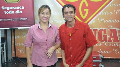 Coringa alerta funcionários sobre acidentes no trabalho