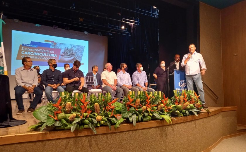 Seminário difunde conhecimento sobre criação de camarão no Agreste Alagoano