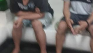 Dois homens são detidos após pagar entregador de bebida com nota falsa em Lagarto / Foto: Foto: Polícia Militar/SE