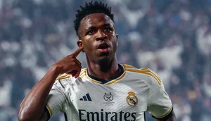 vinicius-junior-hat-trick-real-madrid-barcelona-e1705265604705 / Foto: Foto: Reprodução/Twitter Real Madrid