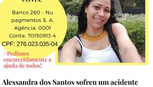 Brasileira vítima de acidente