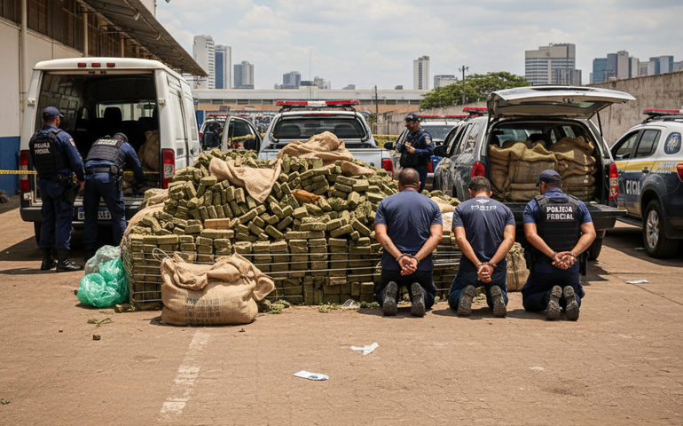 Polícias apreendem R$ 8 milhões em maconha destinada ao Complexo do Alemão