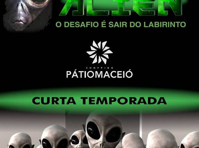 ‘Invasão Alien’ é atração no Shopping Pátio Maceió até o dia 3 de abril