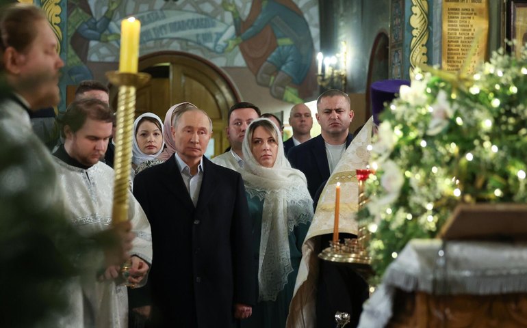 Putin envia felicitações de Natal aos cristãos ortodoxos na Rússia (VÍDEO)