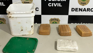 4kg de drogas / Foto: Reprodução: Foto SSP