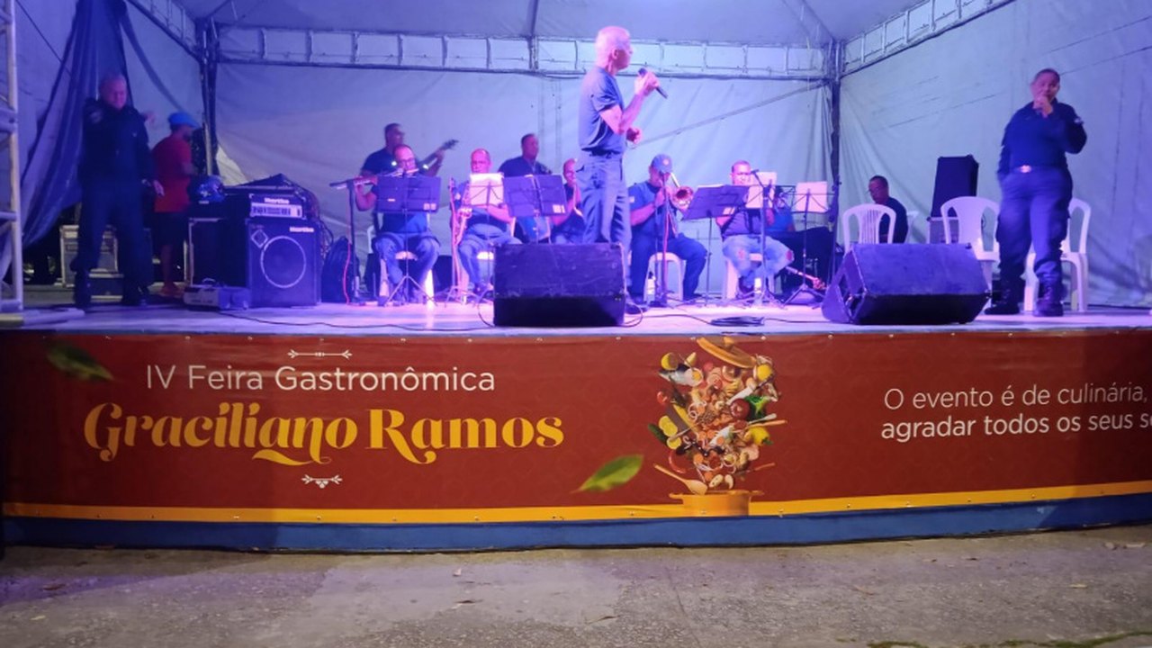 Banda da Guarda Municipal participa da abertura do Festival Gastronômico do Graciliano Ramos
