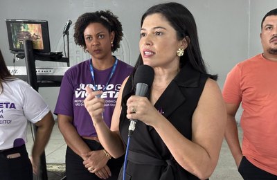 Saúde do Idoso: Rede de Atenção às Violências participa ação em Palmeira, alusiva ao Junho Violeta