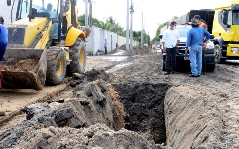 Infraestrutura amplia rede de drenagem no Distrito Industrial