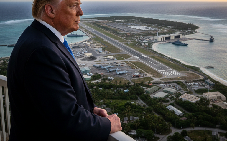 Trump critica Reino Unido por devolver ilha estratégica com base militar dos EUA