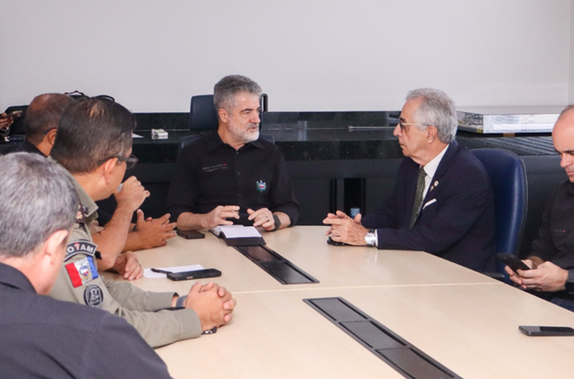 Presidente do TRE/AL realiza visita institucional à SSP com foco na segurança das Eleições 2026