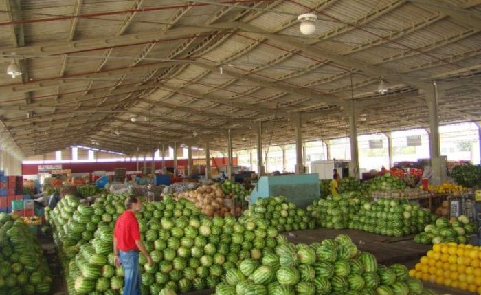 Ceasa de Maceió onde a maior parte dos hortifruti à venda é importada de outros estados