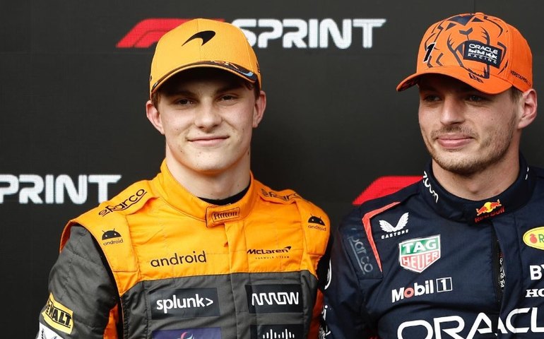 Piastri comemora 2º lugar na sprint na Bélgica: 'dia que não vou esquecer'