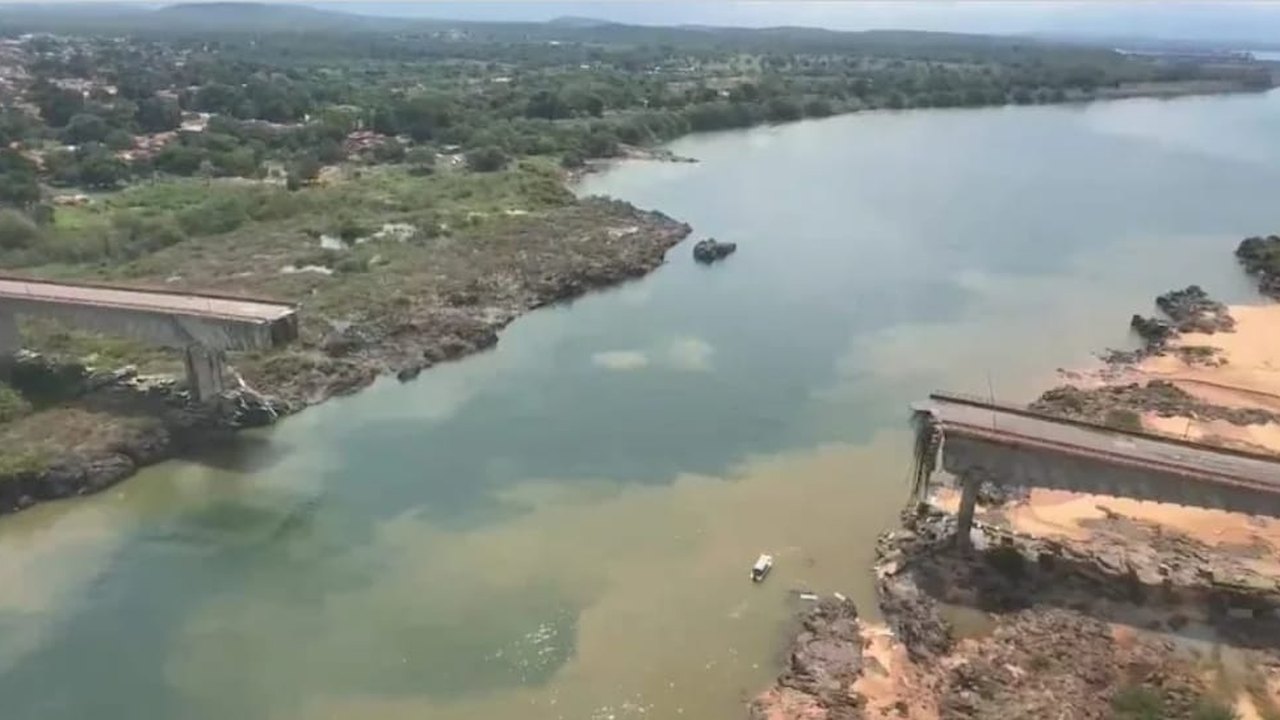 Cidade de Estreito declara emergência após colapso de ponte sobre o Rio Tocantins