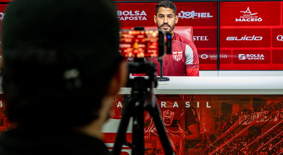 Hereda explica má fase da equipe e mira em volta por cima / Foto: ASCOM CRB