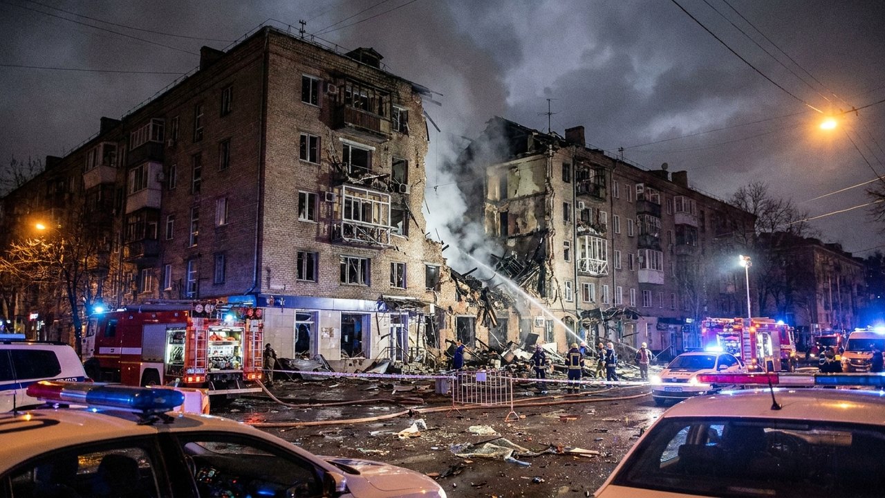 Rússia ataca Kiev com drones, deixando 2 mortos e 23 feridos antes do discurso de Zelenski na ONU