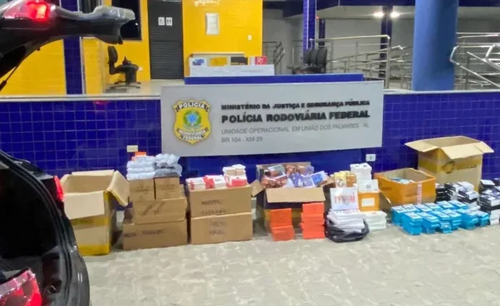 Os produtos foram apreendidos e a ocorrência foi encaminhada à Secretaria de Estado da Fazenda de Alagoas (SEFAZ/AL)