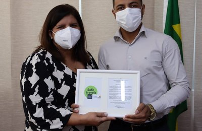 Sedetur entrega selo internacional de turismo seguro para Delmiro Gouveia