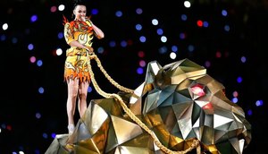 Cantora na apresentação no Super Bowl 2015