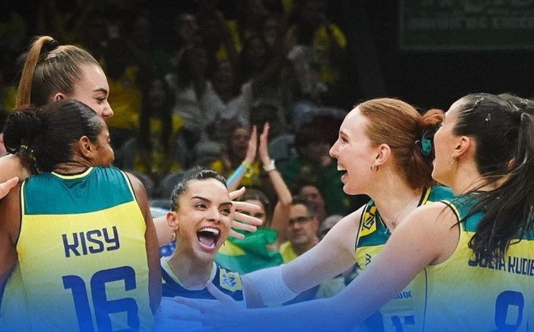 Brasil faz 3 a 0 na Coreia do Sul na Liga das Nações de Vôlei e vai embalado contra os EUA