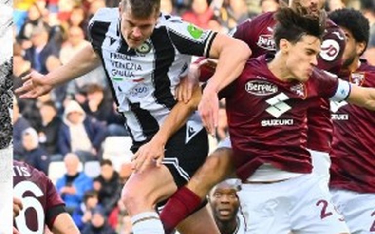 Udinese abre vantagem de dois gols, mas Torino reage e busca o empate no Campeonato Italiano