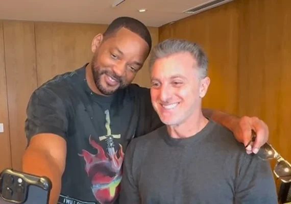 Will Smith participa do 'Domingão com Huck' e encontra sósia