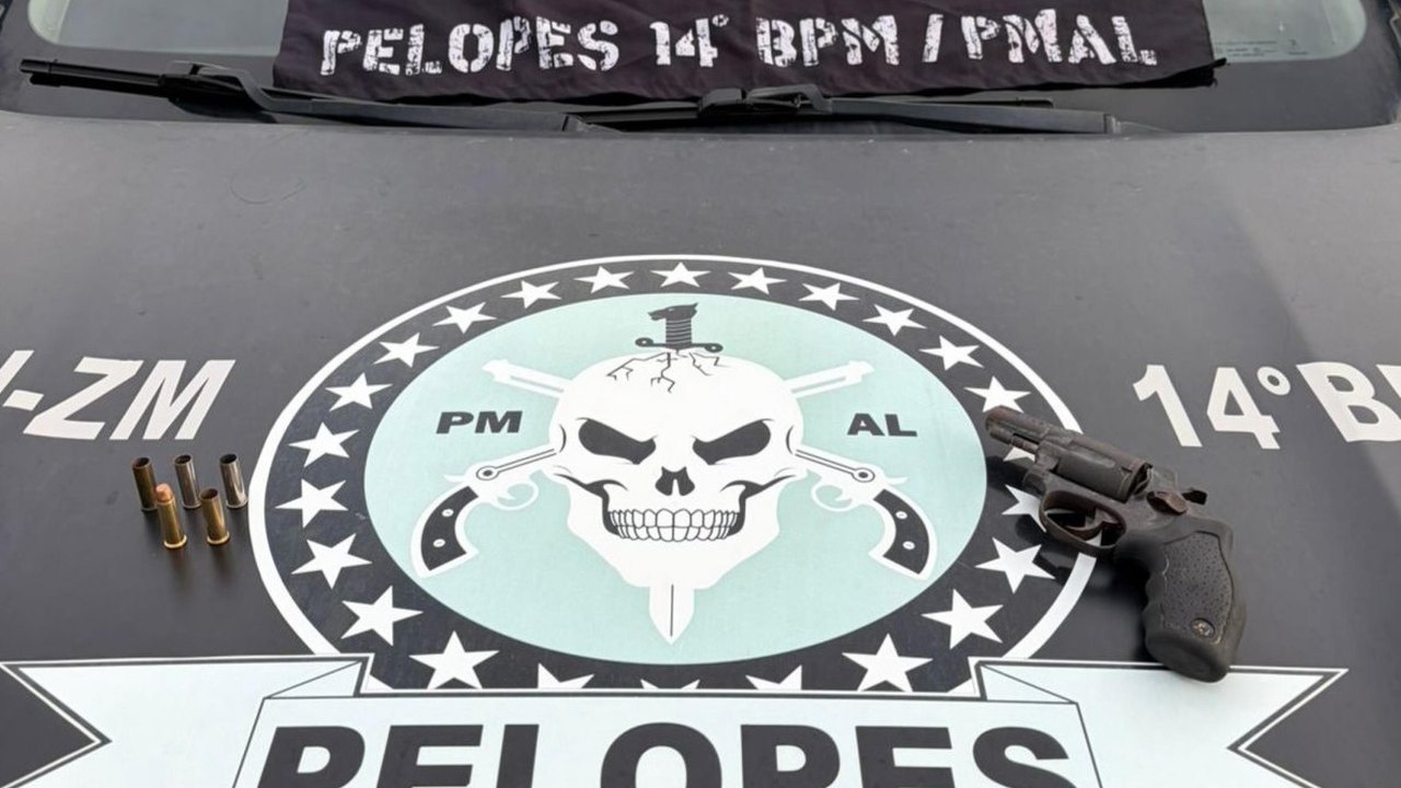 PM apreende arma de fogo e mais de 600 gramas de cocaína no interior de Alagoas