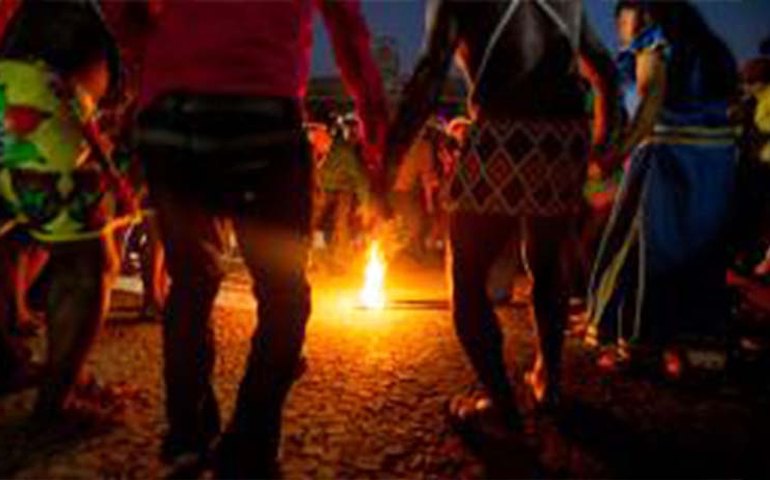 Fogo Sagrado é aceso em Palmas para o início dos Jogos Mundiais Indígenas