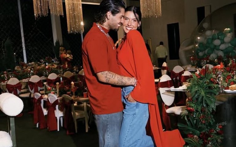 Dias antes do término, Ana Castela passa o Natal com Zé Felipe e família