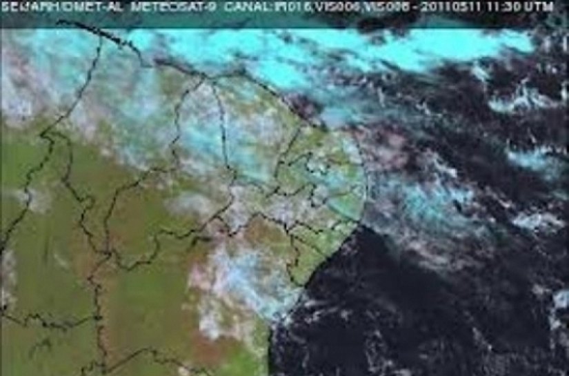 Previsão do tempo aponta chuvas rápidas no fim de semana em Alagoas