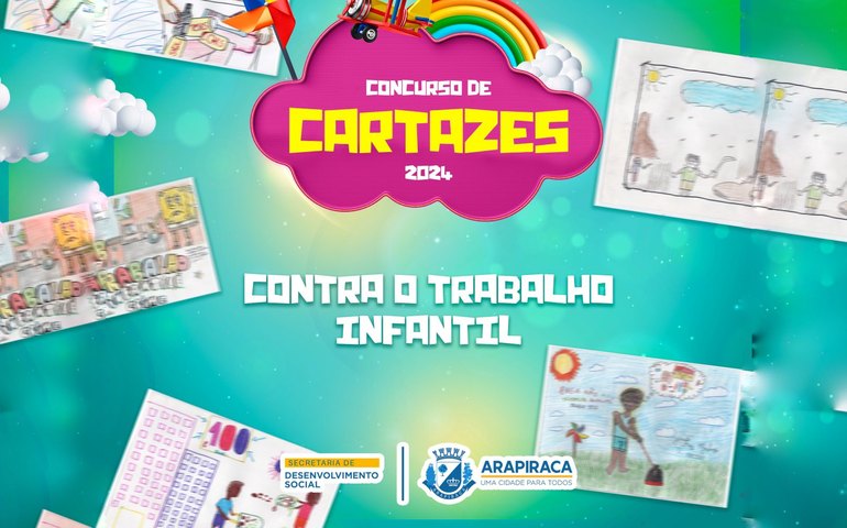 Prefeitura lança 2º Concurso de Cartazes em combate aos abusos e exploração infanto-juvenil